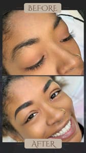 Eyebrow Tattoo result by Alina Star PMU in Keller, TX