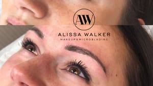 Eyebrow Tattoo result by Alissa Walker Makeup & Microblading in Kalamazoo, MI