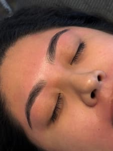 Eyebrow Tattoo result by Aliza Aesthetics in Houston, TX