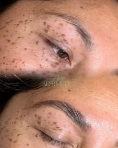 Eyebrow Tattoo result by Aliza Aesthetics in Houston, TX