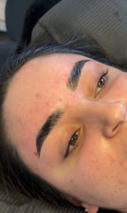 Eyebrow Tattoo result by Aliza Aesthetics in Houston, TX