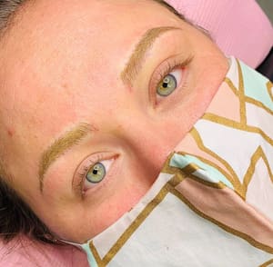 Eyebrow Tattoo result by Alkhuzai Beauty LLC in St Louis, MO