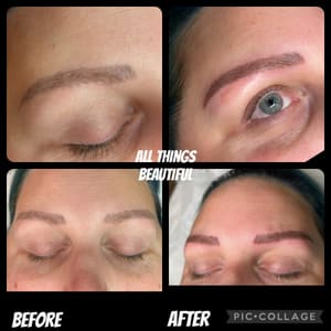 Eyebrow Tattoo result by All Things Beautiful, LLC in Ashland, KY