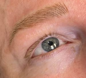 Eyebrow Tattoo result by ALLIEBROW Microblading and Permanent Makeup Studio in Oklahoma City, OK