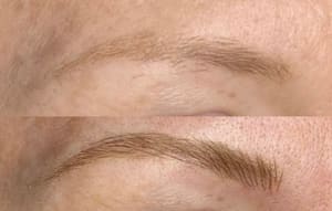 Eyebrow Tattoo result by ALLIEBROW Microblading and Permanent Makeup Studio in Oklahoma City, OK