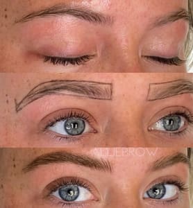 Eyebrow Tattoo result by ALLIEBROW Microblading and Permanent Makeup Studio in Oklahoma City, OK