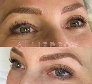 Eyebrow Tattoo result by ALLIEBROW Microblading and Permanent Makeup Studio in Oklahoma City, OK