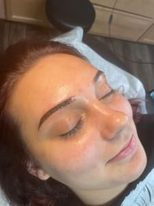 Eyebrow Tattoo result by Allmon Artistry in Knoxville, TN