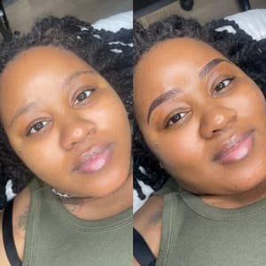 Eyebrow Tattoo result by Allure Beauty House in Hyattsville, MD