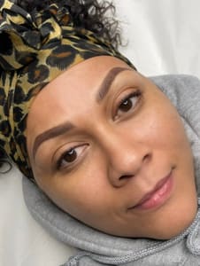 Eyebrow Tattoo result by Allure Beauty House in Hyattsville, MD