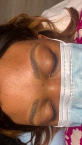 Eyebrow Tattoo result by Allure Beauty House in Hyattsville, MD