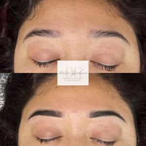Eyebrow Tattoo result by Allure Cosmetic Studio in Albany, LA