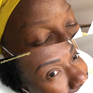 Eyebrow Tattoo result by Allure microblading USA in Gaithersburg, MD