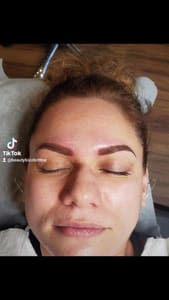 Eyebrow Tattoo result by Alluring Bombshell salon in Woodland Hills, CA