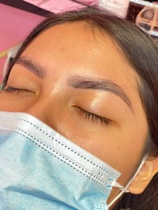 Eyebrow Tattoo result by Alluring Creations llc in Houston, TX