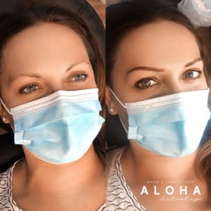 Eyebrow Tattoo result by Aloha Artistry in Fort Lauderdale, FL