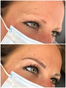 Eyebrow Tattoo result by Alphonse Beauty Cosmetic Ink in Shelby Township, MI