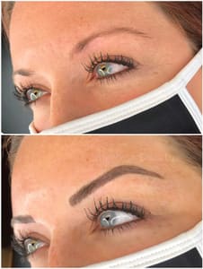 Eyebrow Tattoo result by Alphonse Beauty Cosmetic Ink in Shelby Township, MI