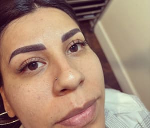 Eyebrow Tattoo result by Altered Aesthetics Beauty Lounge in Lompoc, CA