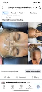 Eyebrow Tattoo result by Always Purdy Aesthetics in Labelle, FL