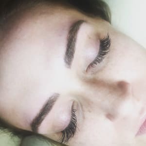 Eyebrow Tattoo result by Amanda Diveley Esthetics in Wood River, IL