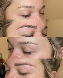 Eyebrow Tattoo result by Amanda Diveley Esthetics in Wood River, IL