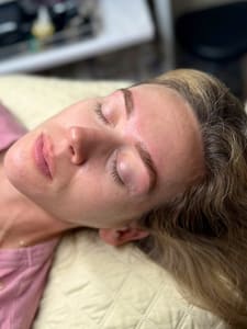 Eyebrow Tattoo result by Amanda Rustmann Custom Eyebrow Designer and Skincare in Tampa, FL