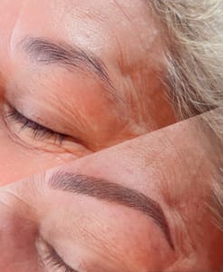 Eyebrow Tattoo result by Amara Beauty Bar & Permanent Cosmetics in Cashmere, WA