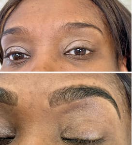 Eyebrow Tattoo result by Amazing Brows Salon and Med Spa in Ashburn, VA