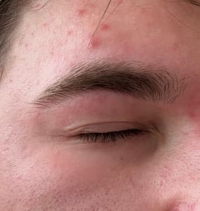 Eyebrow Tattoo result by Amazing Threading and Beauty Salon in Passaic, NJ