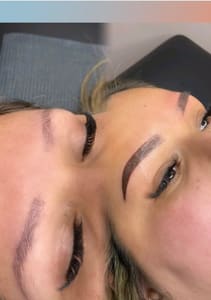 Eyebrow Tattoo result by Amber Aesthetics in Marble Falls, TX
