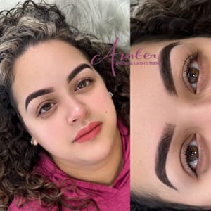 Eyebrow Tattoo result by Amber Brow & Lash Studio in Gaithersburg, MD