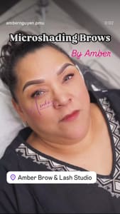 Eyebrow Tattoo result by Amber Brow & Lash Studio in Gaithersburg, MD