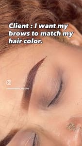 Eyebrow Tattoo result by Amber Brow & Lash Studio in Gaithersburg, MD