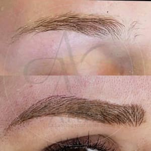 Eyebrow Tattoo result by AMC Artistry- Microblading Eyebrow Artist in Johnson Creek, WI