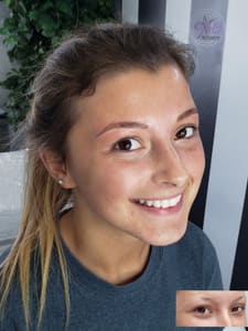 Eyebrow Tattoo result by AMC Artistry- Microblading Eyebrow Artist in Johnson Creek, WI