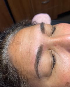 Eyebrow Tattoo result by Amethyst Permanent Makeup LLC in Wilmington, NC