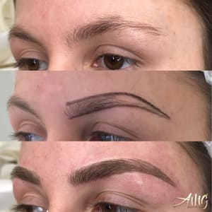 Eyebrow Tattoo result by AMG Beauty Bar in Eagleville, PA