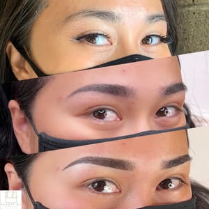 Eyebrow Tattoo result by Amla Esthetics in Long Beach, CA