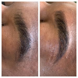 Eyebrow Tattoo result by Amla Esthetics in Long Beach, CA