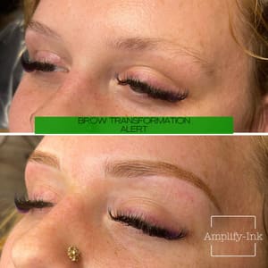 Eyebrow Tattoo result by Amplify Ink in Florence, AL