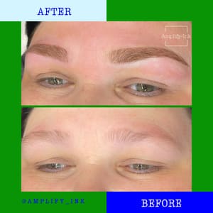 Eyebrow Tattoo result by Amplify Ink in Florence, AL