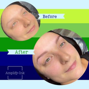 Eyebrow Tattoo result by Amplify Ink in Florence, AL