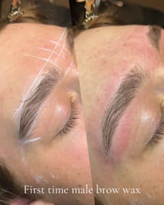 Eyebrow Tattoo result by Amy's Aesthetics - Puyallup Brow Specialist + Facials + Lashes in Puyallup, WA