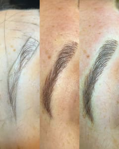 Eyebrow Tattoo result by Amy's Aesthetics - Puyallup Brow Specialist + Facials + Lashes in Puyallup, WA