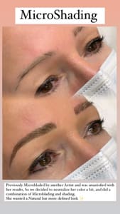 Eyebrow Tattoo result by AmyBeautyink in Kendall, FL
