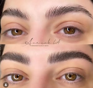 Eyebrow Tattoo result by Ana Ink LA in Glendale, CA