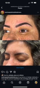 Eyebrow Tattoo result by Andrea Palafox Microblading in Dallas, TX