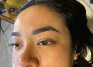 Eyebrow Tattoo result by Andrea Palafox Microblading in Dallas, TX