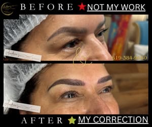 Eyebrow Tattoo result by Andrea's Permanent Makeup Studio & Scars Concealing in Temecula, CA
